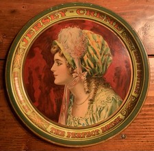 Antique Jersey Creme Soda Advertising Serving Tray Vintage 1910's picture