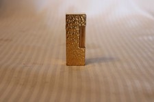 Dunhill Rollagas Vintage Gold-Plated Bark Lighter  Made In Switzerland 1971 picture