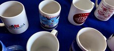 Lot of 10 Souvenir City Travel Mugs, Ceramic/Porcelain, Multicolor Printed picture