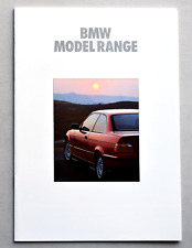 1992 BMW MODEL RANGE SALES BROCHURE CATALOG ~ 24 PAGES ~ 11.75