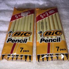2- New SEALED 1987 NOS Vintage Bic Mechanical Pencil Pack Of 7 #MPP5J picture
