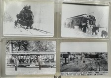 1970s Lansing Michigan Interurban Trolley Photo Prints - St Johns 1938 Lot Of 4 picture