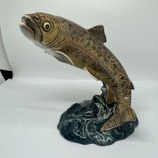 Porcelain Trout Fish Figurine 1032 England Ceramic Collectible Decor Gift picture