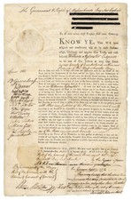William Sylvester Esquire Massachusetts Judge Appointment 1770s Vintage Document picture
