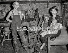 1938 WEST VIRGINIA COAL MINER FAMILY Photo picture