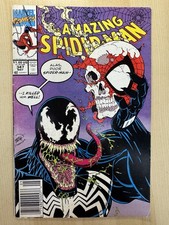 Rare Double Cover, Amazing Spider-Man #347 Venom, Erik Larsen Marvel Comics 1991 picture