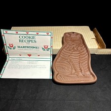 Vtg 1982 Hartstone Pottery Small Cat Kitty Cookie Mold 6.5