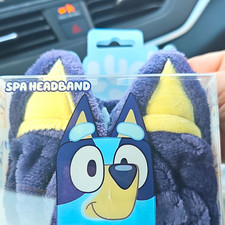 Taste Beauty Bluey Spa Headband Plush, Bluey & Bingo, Blue/Yellow picture