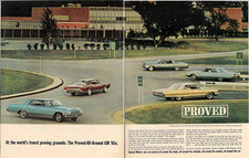 1964 GENERAL MOTORS GM Car Auto Proving Ground 2 Page Vintage Magazine Print Ad picture