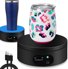 Motorized Rotating Display Stand,Turner Cup Platform for Epoxy Glitter Tumbler, picture