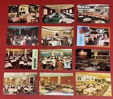 U.S. Restaurant Interiors., Lot of 12 Diff. Circa 1960's-1970's Postcards picture