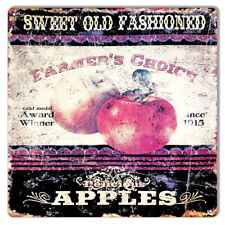 Sweet Old Fashioned Apples Crate Label Metal Sign 12x12 picture