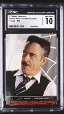 Topps 2002 Spider-Man Movie Cards #10 CGC 10 J. Jonah Jameson Non-Sport Card picture