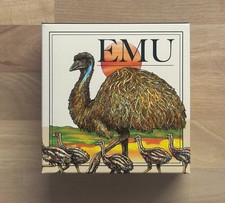2026 Perth Mint $1 Australian Emu 1oz Silver Coloured Coin #0277/2500 picture