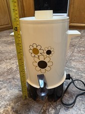 Vintage Regal Ware Poly Perk 7420 10-20 Cup Coffee Percolator Urn Daisy WORKS picture