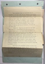 1910 Original Grant Deed – Willits, Mendocino County, CA  Mary E. Rowe picture