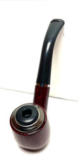 Elegant Reddish Brown Tobacco Pipe - Classic Curved Design for Beginners picture