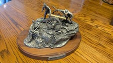 Chilmark FJ Barnum Lookout Mountain AUTOGRAPHED Pewter Sculpture #87/500 Rare picture