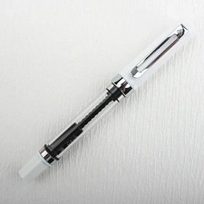 ECO Fountain Pen Transparent Piston Resin Multiple Colors Nib Sizes picture