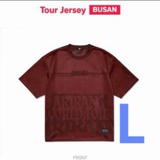 BTS ARIRANG Tour Jersey  Size L  Busan Limited Edition Brown picture