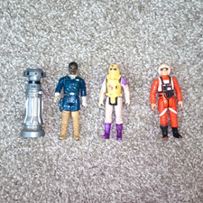 Star Wars Original 70s and 80s Figures Lot of 4 DAMAGED and DISFIGURED See Pics picture