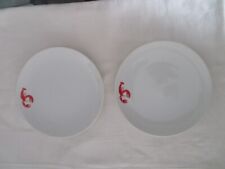 SET OF 2 (TWO) STUDIO NOVA FINE CHINA SALAD SANDWICH PLATES WITH RED LOBSTER 8
