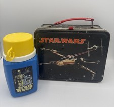 Star Wars A New Hope Metal Lunchbox With Thermos Vintage 1977 Version 1 picture