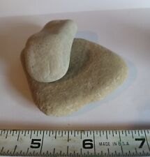 Native American Paleo Indian Artifacts Flat Mortar & Pestle Grinding Stone Tools picture