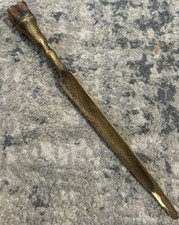 Vintage Solid Brass Deer Hoof Foot Letter Opener Paper Knife Desktop Tool picture