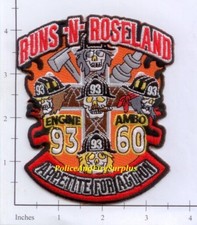 Illinois - Chicago Engine 93 Ambulance 60 IL Fire Dept Patch - Skull picture
