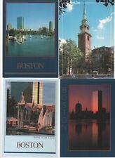 Lot of 8 Postcards of Boston, MA Unposted c1960s to 1980s Skyline Old South picture