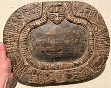 Vintage Yoruba Divination Tray, Hand Carved Wood, Patina, Good Condition picture