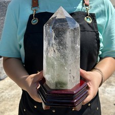 ALL5.8LB Natural Clear Quartz Obelisk Crystal Wand Point Healing G8070 picture