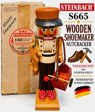 Steinbach Shoemaker Nutcracker S665 Volkskunst Wood Handcrafted West Germany picture