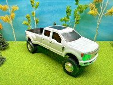 ERTL, Ford F350, 2023, DCP Wheels, Snow White, G5 Custom Lift 1/64 Scale picture