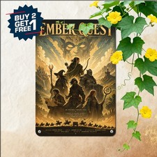 Fantasy Adventure Movie Wizard Plaque Vintage Retro Wall Decor Metal Tin Sign picture