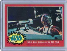 Star Wars SERIES 2 RED CARD # 84 SKYWALKER A NEW HOPE Topps 1977 VINTAGE MINT picture