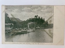 Vintage Postcards Early 1900 Trossachs Pier UK Steamer Sir Walter Scott Lot of 2 picture