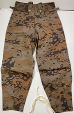 WWII GERMAN WAFFEN FALL OAK CAMO FIELD TROUSERS- SIZE 3 34-36 WAIST picture