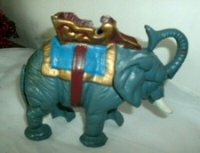 CAST IRON HANDPAINTED MECHANICAL ELEPHANT BANK, WORKS picture
