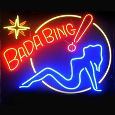 New Bada Bing Girl Neon Light Sign 24