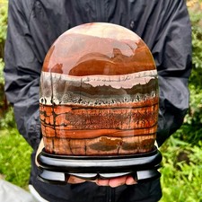 5.1LB  Natural Chinese tree like limestone image, stone Guohua ball picture