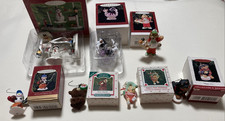 Lot of 7 Assorted Hallmark Keepsake Christmas Ornaments 1987-2001 picture