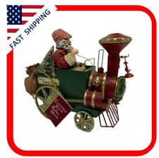 Clothtique Possible Dreams Christmas Santa Train Conductor Musical With Tags picture