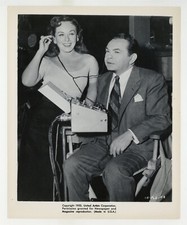 Vice Squad 1953 Paulette Goddard & Edward Robinson 8x10 Candid Onset Photo 10731 picture