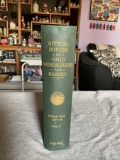 1926 Official Roster Ohio Soldiers Sailors Marines World War 1, 1917-18 Vol. 1 picture