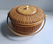 VTG Basketville Nantucket STYLE Lightship Basket Handle Round 8