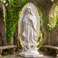 Our Lady of Guadalupe Statue 24 Inch Virgin Mary Resin Decor picture