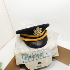 Vintage Kingform Cap DeLuxe US Army Officers Visor Peaked Dress Hat Size 7 1/2 picture