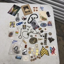 Vintage And New Junk Drawer Lot With Jewelry Toys And Coins picture